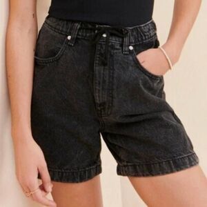 Urban Outfitters BDG Poppy Denim Drawstring Short Black XS